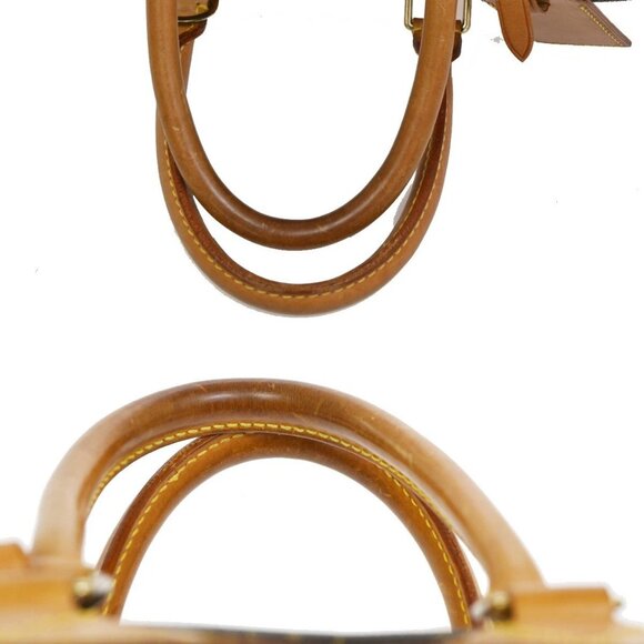 LOUIS VUITTON LV Logo Deauville Hand Bag Monogram Leather Brown M47270 89TA045 - Picture 8 of 16